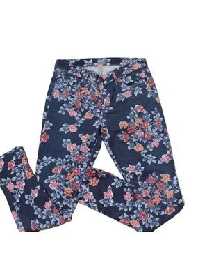 CITIZENS of humanity floral Mandy high waist retro slim roll up jeans size 28